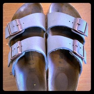 Birkenstock Arizona Birkibuc Mocha sandals
